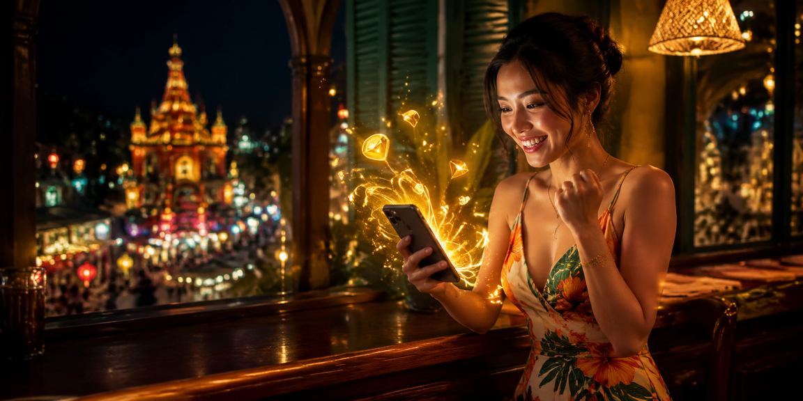 Người dùng xem thông tin cá cược thể thao kèm ly cà phê tại Nha Trang