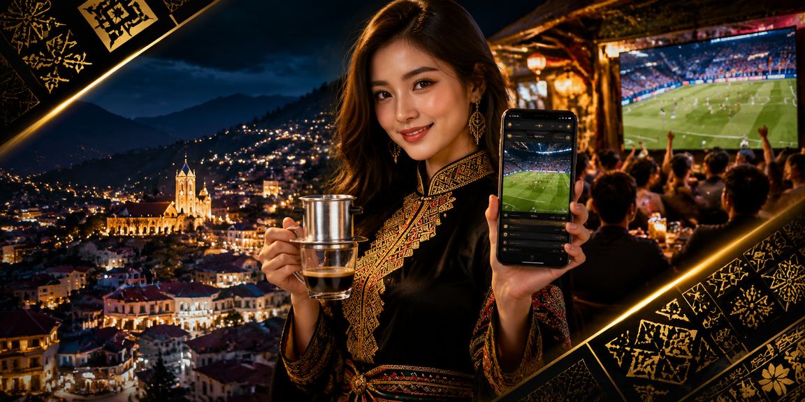 Người dùng xem cá cược bóng đá tại quán cà phê Sa Pa